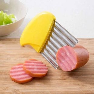Слайсер із нержавіючої сталі для продуктів Жовтий