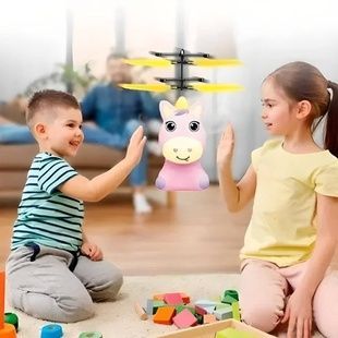 Летающая игрушка единорог Розовая