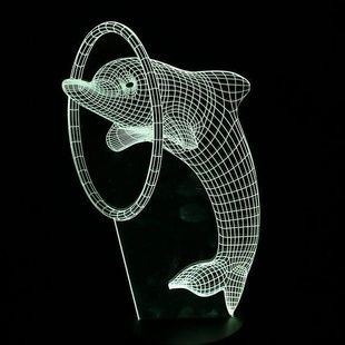 Настольный светильник&nbsp;New Idea 3D Desk Lamp Дельфин