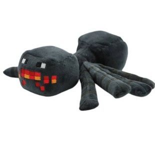 Игрушка-брелок Герои блочного мира Майнкрафт Паук черный