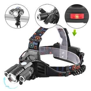 Велоліхтар з кріпленням на кермо акумуляторний W602-T6+2XPE Bike Чорний