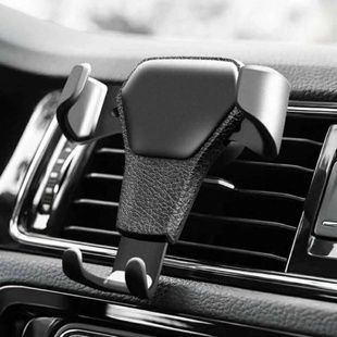 Автомобільний тримач для телефону Universal Gravity Air Vent Car Mount Чорний