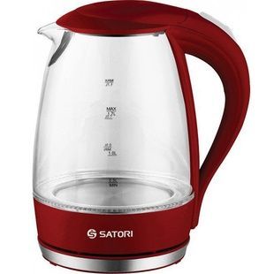 Электрочайник стеклянный с подсветкой SATORI SGK-4110-RD 2000 Вт 1.7 л Бордовый