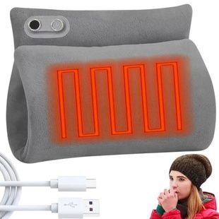 Грелка-муфта для рук від повербанка USB Сіра