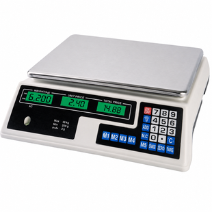 Весы торговые электронные со счетчиком цены ACS KitchenTech KT218 50кг 6V (метал)