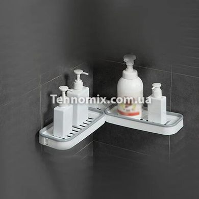 Подвійна полиця для ванної кімнати Shower Rack Біла