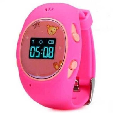 Годинник дитячий з GPS-трекером та SIM-картою G65 Рожевий