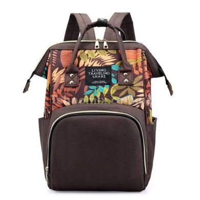 Рюкзак для мам Living Traveling Share Коричневый с рисунком