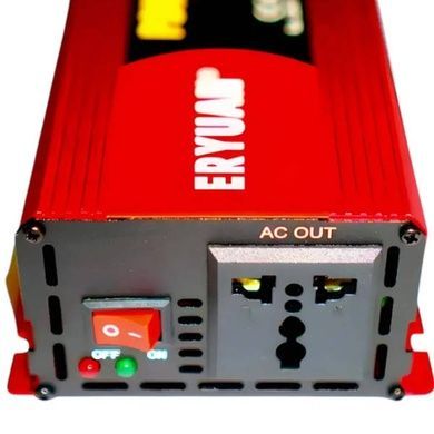 Преобразователь напряжения с 12V&rarr;220V с чистым синусом 2600W и дисплеем EY-2600W EYURAN LCD SMART Красный