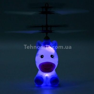 Летающая игрушка единорог Розовая