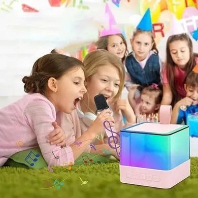 Колонка портативна з 2 караоке мікрофонами Bluetooth LED К18