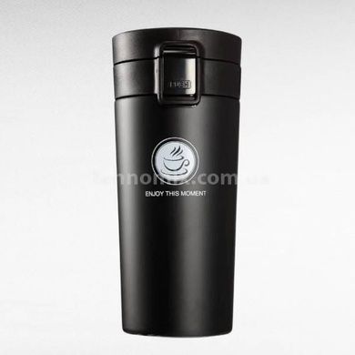 Термокухоль двошаровий 380мл vacuum cup AND1335 Чорний