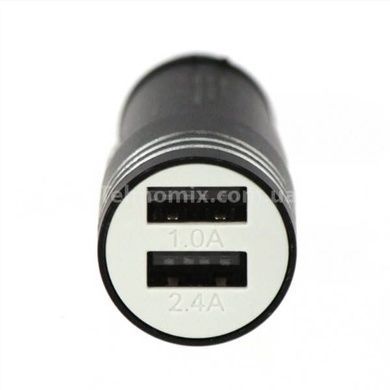 Автомобильный адаптер в прикуривателе 2 USB 2.4A
