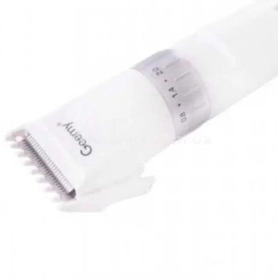 Машинка для стрижки волос аккумуляторная Gemei GM-6042 Белая