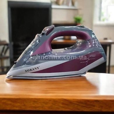 Праска провідна з керамічним покриттям 2400 Вт SOKANY SK-11019 Рожевий