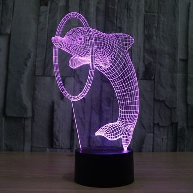 Настольный светильник&nbsp;New Idea 3D Desk Lamp Дельфин