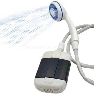 Душ портативний кемпінговий з акумулятором і USB Силіконовий шланг