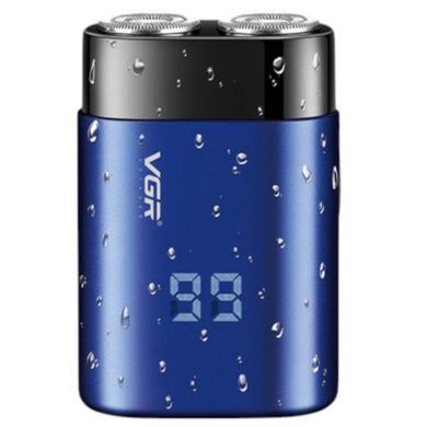 Электробритва аккумуляторная роторная VGR V-347 BLUE Синяя
