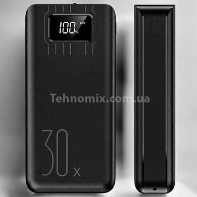 Power bank 30000mAh с фонариком Черный