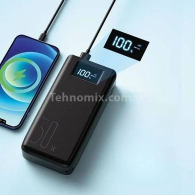Power bank 30000mAh с фонариком Черный
