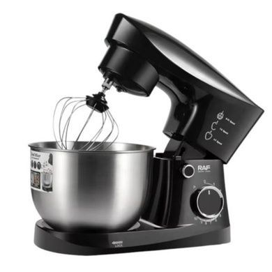 Миксер настольный с чашей из нержавеющей стали 4л Egg beater RAF R.6604 Черный