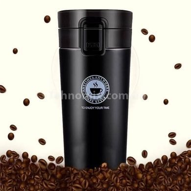 Термокухоль двошаровий 380мл vacuum cup AND1335 Чорний