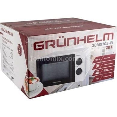 Мікрохвильова піч 20л 700Вт 446х323х245 мм GRUNHELM 20MX708-W Біла