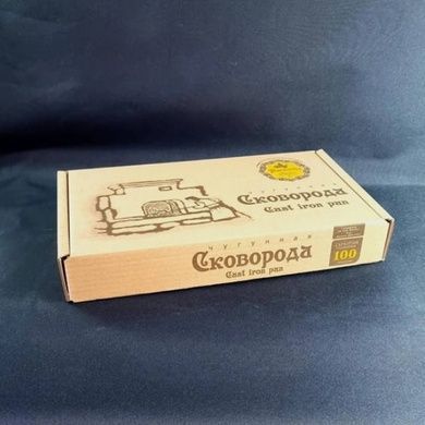 Сковорода чавунна лита з дерев'яною ручкою та скляною кришкою Maysternya Т306С3 28*6см