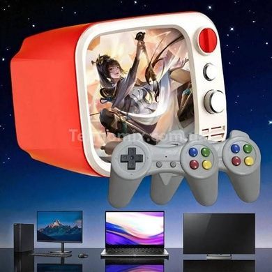 Консоль игровая с экраном и 2 джойстиками 740 игр H7 Mini TV Оранжевая