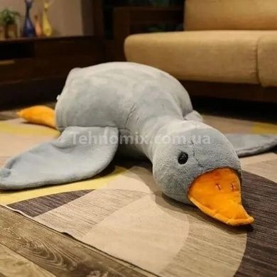 Игрушка Гусь-обнимусь плед с подушкой 3в1 130см Серый
