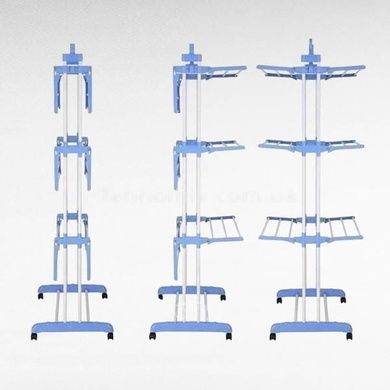 Сушилка для белья Garment rack with wheels № K12-120 Голубой