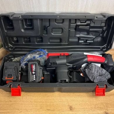 Пила цепная аккумуляторная 16" 198V 48Вт +2 аккумулятора в кейсе