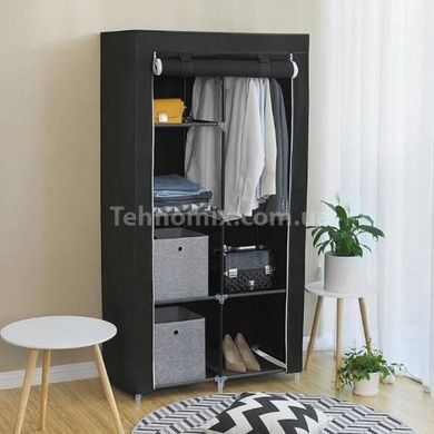 Шафа для одягу тканинна Storage Wardrobe 28105 Чорна