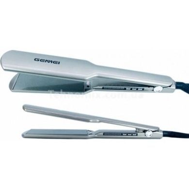 Праска випрямляч для волосся Gemei GM-450 Сірий