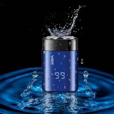 Электробритва аккумуляторная роторная VGR V-347 BLUE Синяя