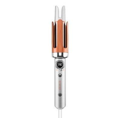 Стайлер-плойка для автоматической завивки волос, ⌀32mm, 160-200&deg;C, 38W IPARAH P-209 Белая с оранжевым