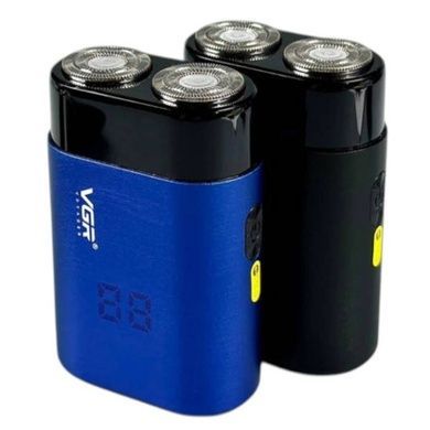Электробритва аккумуляторная роторная VGR V-347 BLUE Синяя