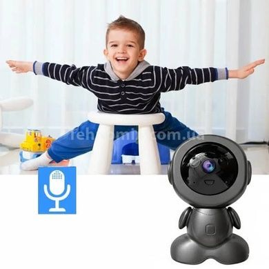Камера видеонаблюдения с управлением со смартфона camera AND Q1 Черная