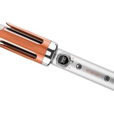 Стайлер-плойка для автоматической завивки волос, ⌀32mm, 160-200&deg;C, 38W IPARAH P-209 Белая с оранжевым