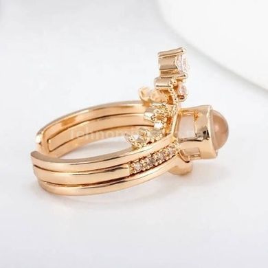 Кольцо регулируемое I Love You на 100 языках Золото