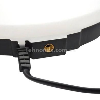 Круглая LED лампа 26см с креплением под штатив PF26 Черная