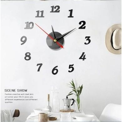 Часы настенные 3D DIY Clock Timelike 30см Черные