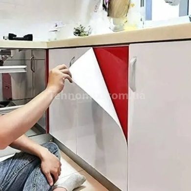 Кухонна плівка, що самоклеїться Мармур білий 4*0,6м