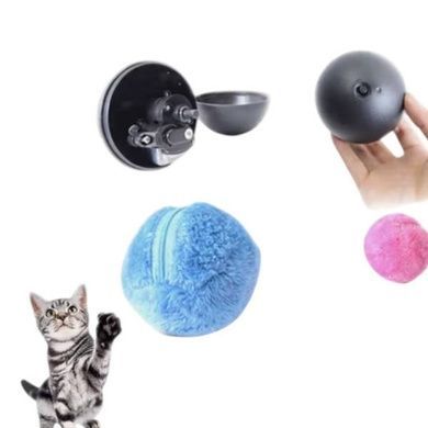 Мячик-пылесборник автоматический 3*АА Microfiber mop ball Mocoro Голубой