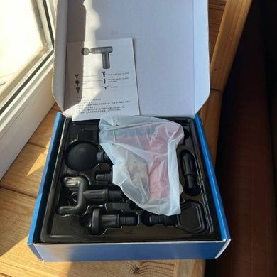 Масажер акумуляторний із 6 змінними насадками Fascial Gun FH-320New Червоний