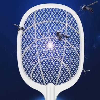 Пастка антимоскітна ультрафіолетова акумуляторна настільна mosquito swatter XL-1284 Біла