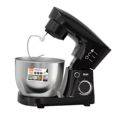 Миксер настольный с чашей из нержавеющей стали 4л Egg beater RAF R.6604 Черный