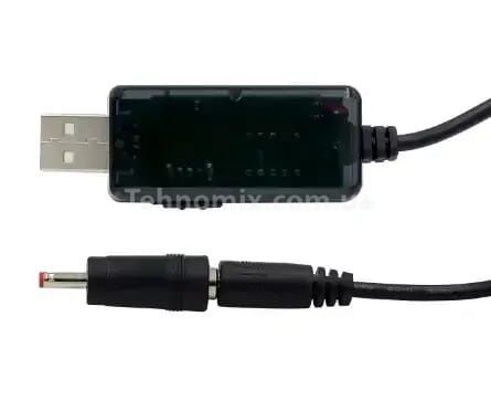 Кабель питания USB с переключателем к роутеру модему 9В 12В от повербанка powerbank