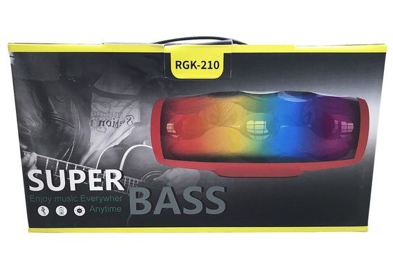 Беспроводная bluetooth колонка FAWEI RGK-210 Plus 12 W Красная