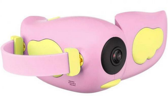 Детский фотоаппарат - видеокамера Kids Camera птичка Розовый